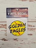 SDS Design Associates Auto Decal 3" Softball Golden Eagles Scratch Script Vinyl