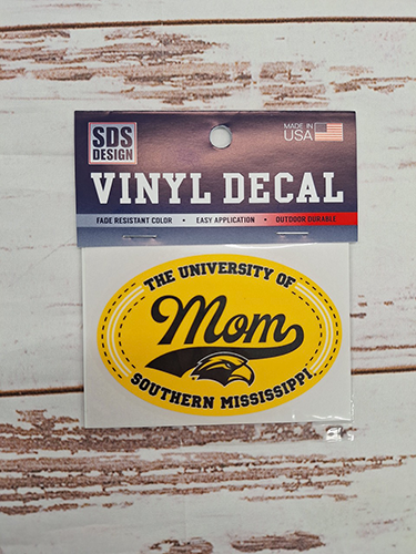 Auto Decal 3" Euro Mom with Tail Eagle Head USM