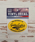 Auto Decal 3" Euro Golden Eagles With Tail Eagle Head U Of SOM