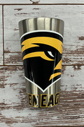 Tumbler Pint Stainless Steel Eagle Head Golden Eagles