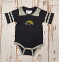 Atlanta Hosiery Co Baby Football Onesie Sleeve Strips with Eagle Head