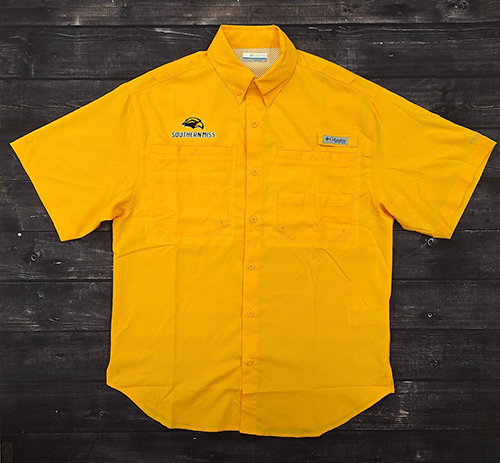 Columbia Short Sleeves Men's Tamiami with Eagle Head Southern Miss