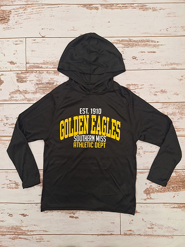 Youth T-Shirt Long Sleeve Hooded B-Core Est 1910 Athletic Dept