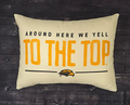 Pillow Linen Around Here We Yell To The Top Eagle Head