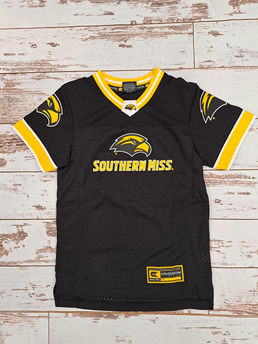 Youth Jersey Football Nothing But The Hits with Eagle Head and Southern Miss Wordmark