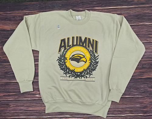 Sweatshirt Crewneck Collegiate Alumni Seal Eagle Head Laurel Est 1910