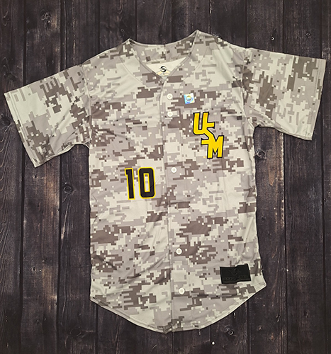 Jersey Baseball Digital Camo Stacked USM #10 Eagle Head