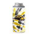 Travel Coolie Can Slim 12 oz Tie Dye Black Gold Eagle Head