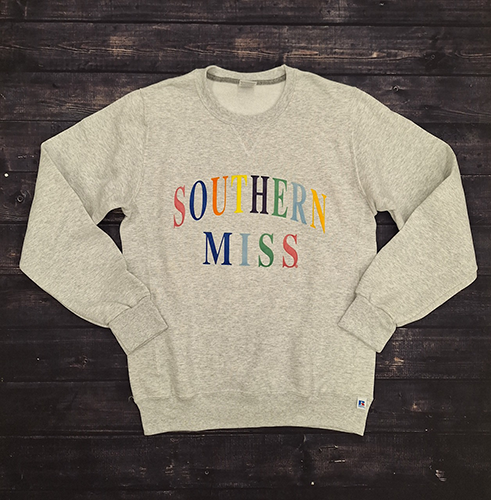 Sweatshirt Crew Southern Miss Multicolor Font