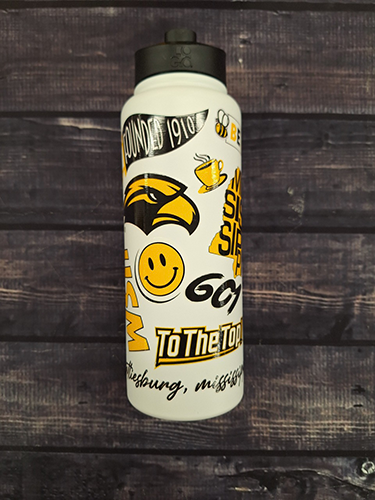 Travel Bottle 34 oz Native Quencher with Multiple Logos