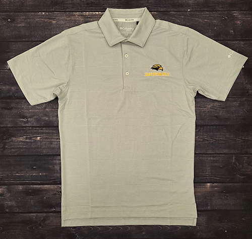 Columbia Men's Sand Tee Polo with Eagle Head Southern Miss