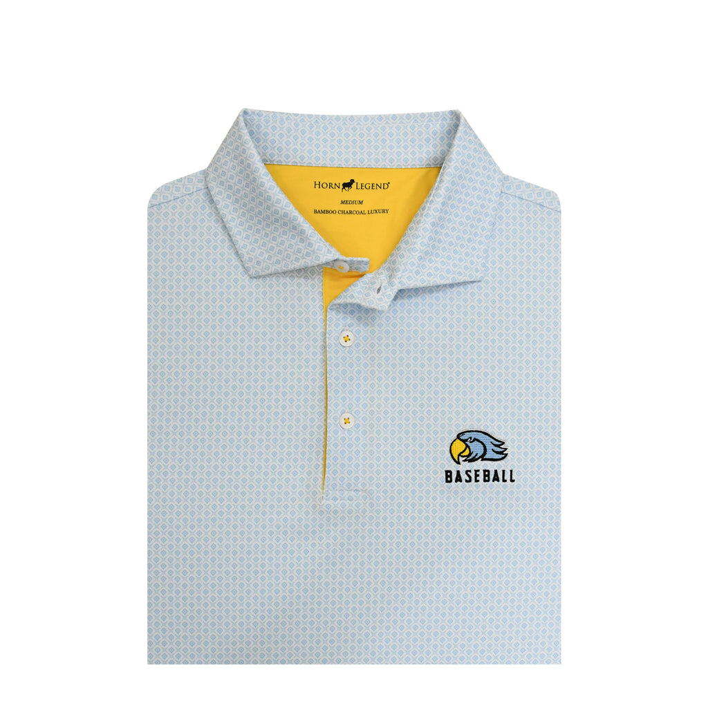 Horn Legend Polo Men's Extra Base Pattern Serenity Parrothead Baseball Bamboo Charcoal