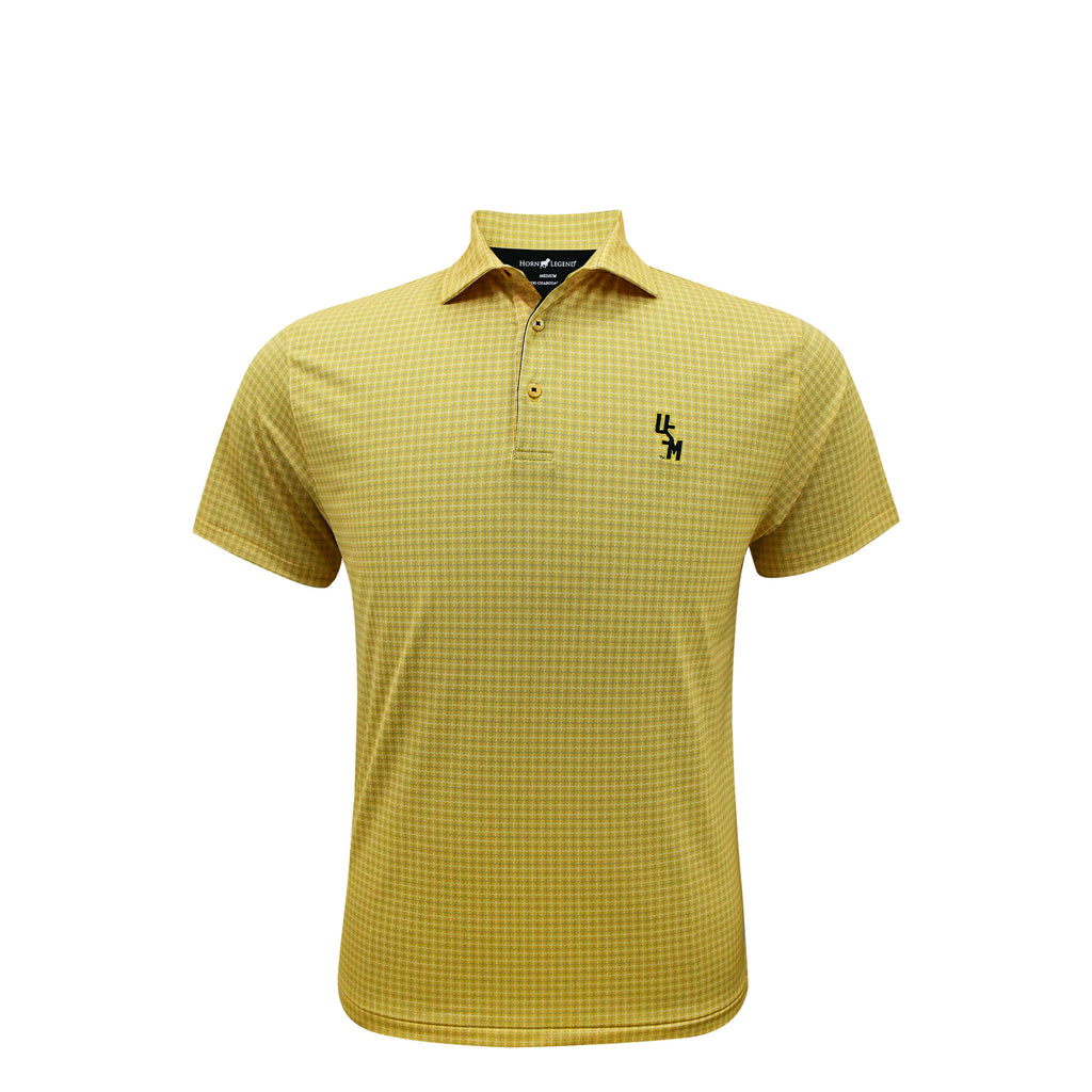 Horn Legend Polo Men's Window Pane Stacked USM Black Bamboo Charcoal