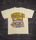 Blue 84 T-Shirt Short Sleeve Slanter Baseball Parrothead and Sunset Diamond