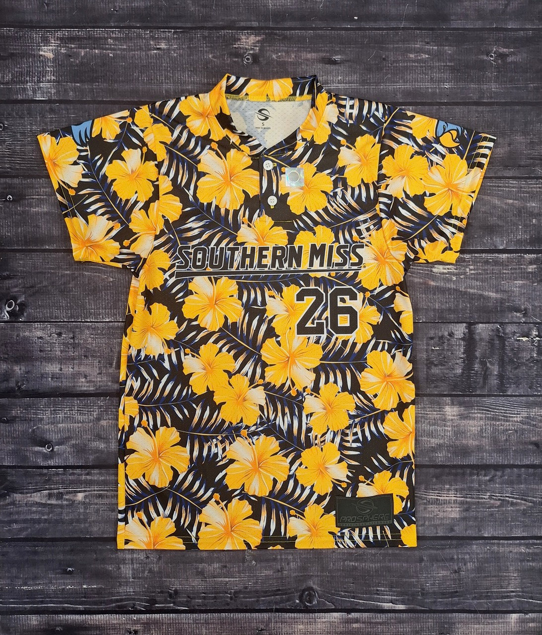 Adidas Youth Jersey 2 Button Hibiscus Pattern