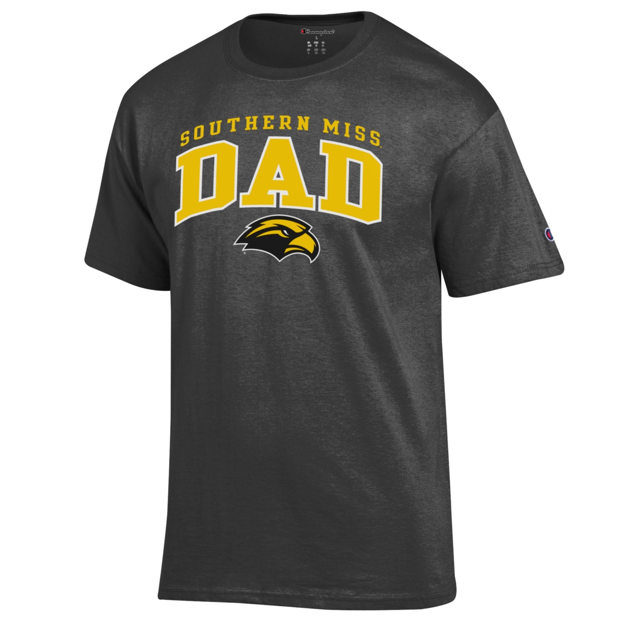 T-Shirt Short Sleeve Dad Southern Mississippi Arch with Eagle Head