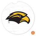 Auto Car Coasters Eagle Head 2 Pack