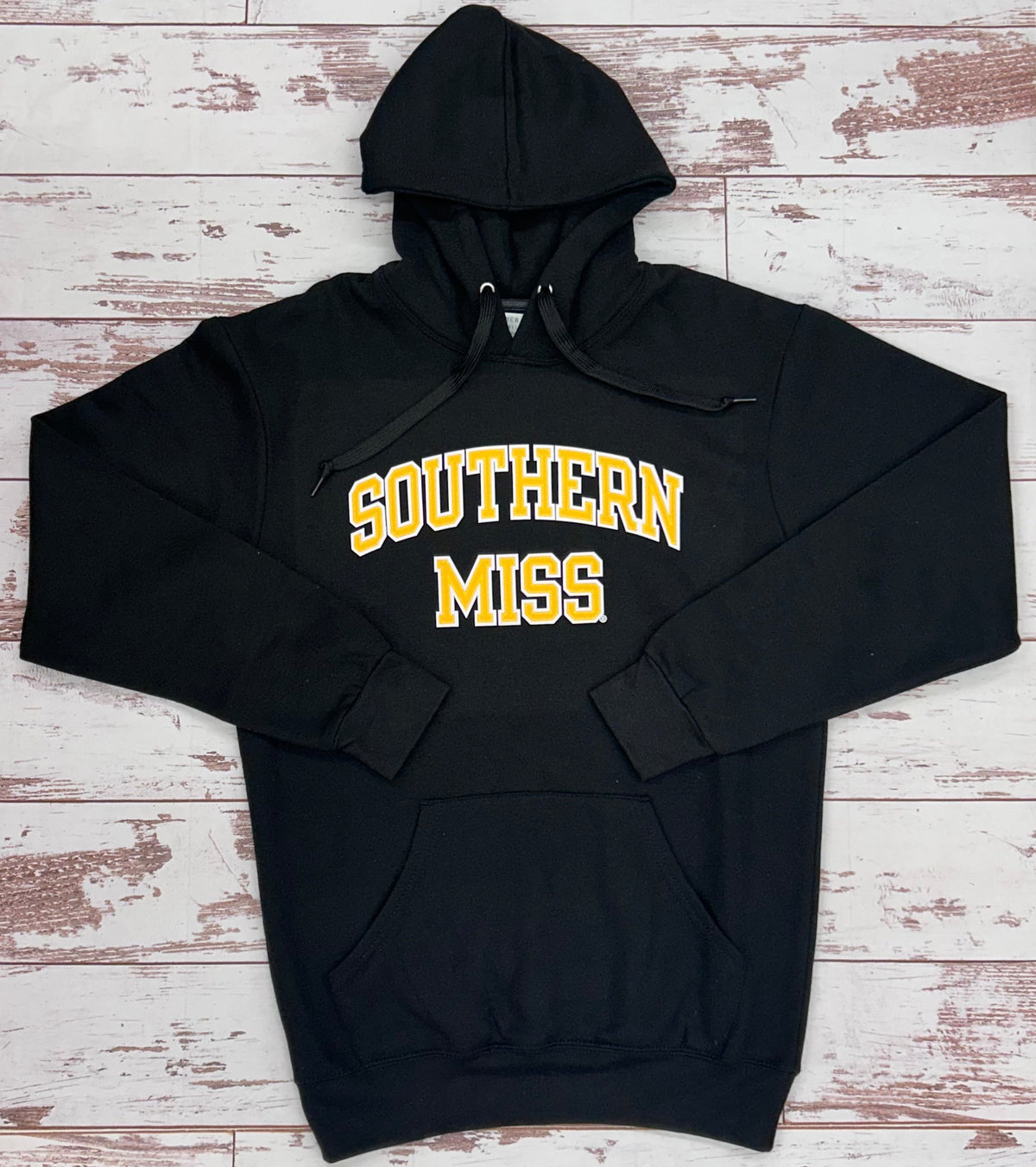 Core Fleece Hooded Sweatshirt with Embroidered Southern Miss Arch Patches