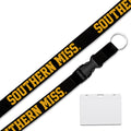 Woven Lanyard with Horizontal ID Holder