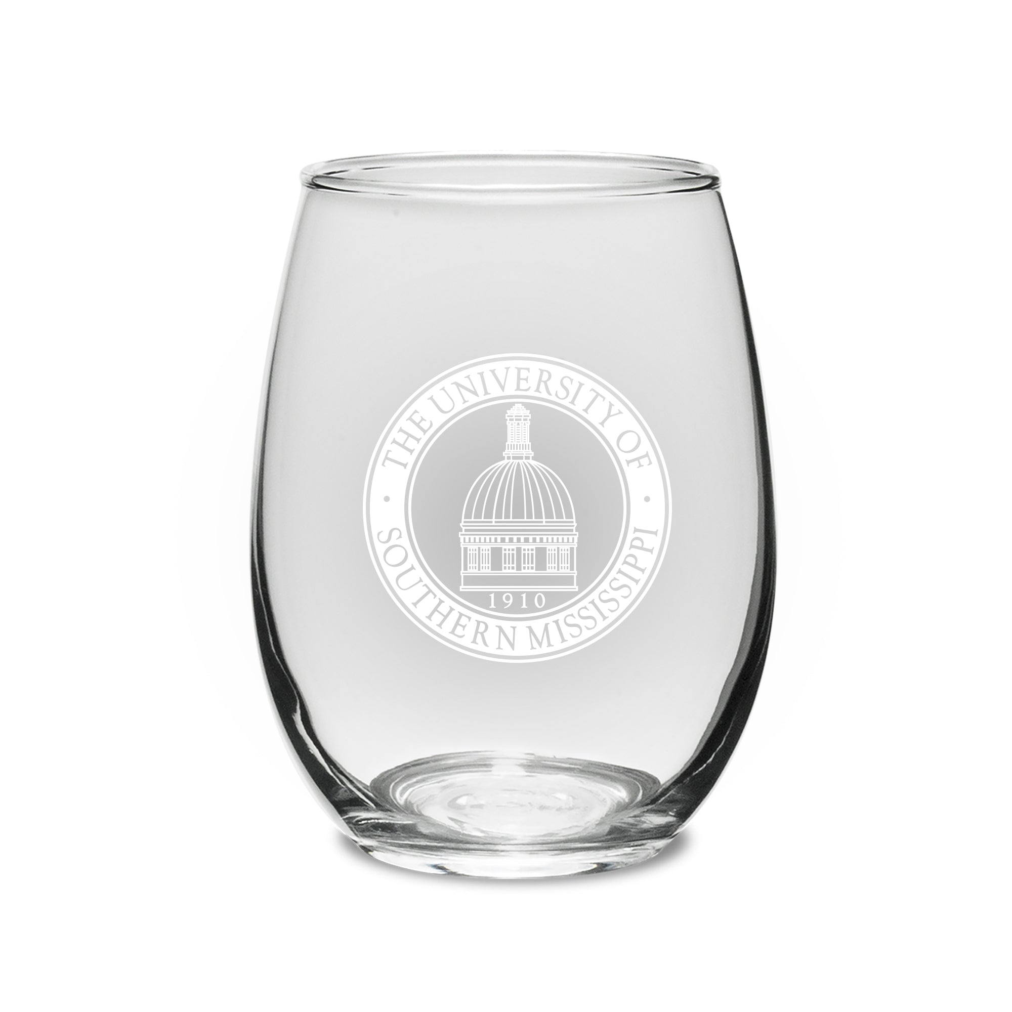 Stemless Wine Glass with USM Seal