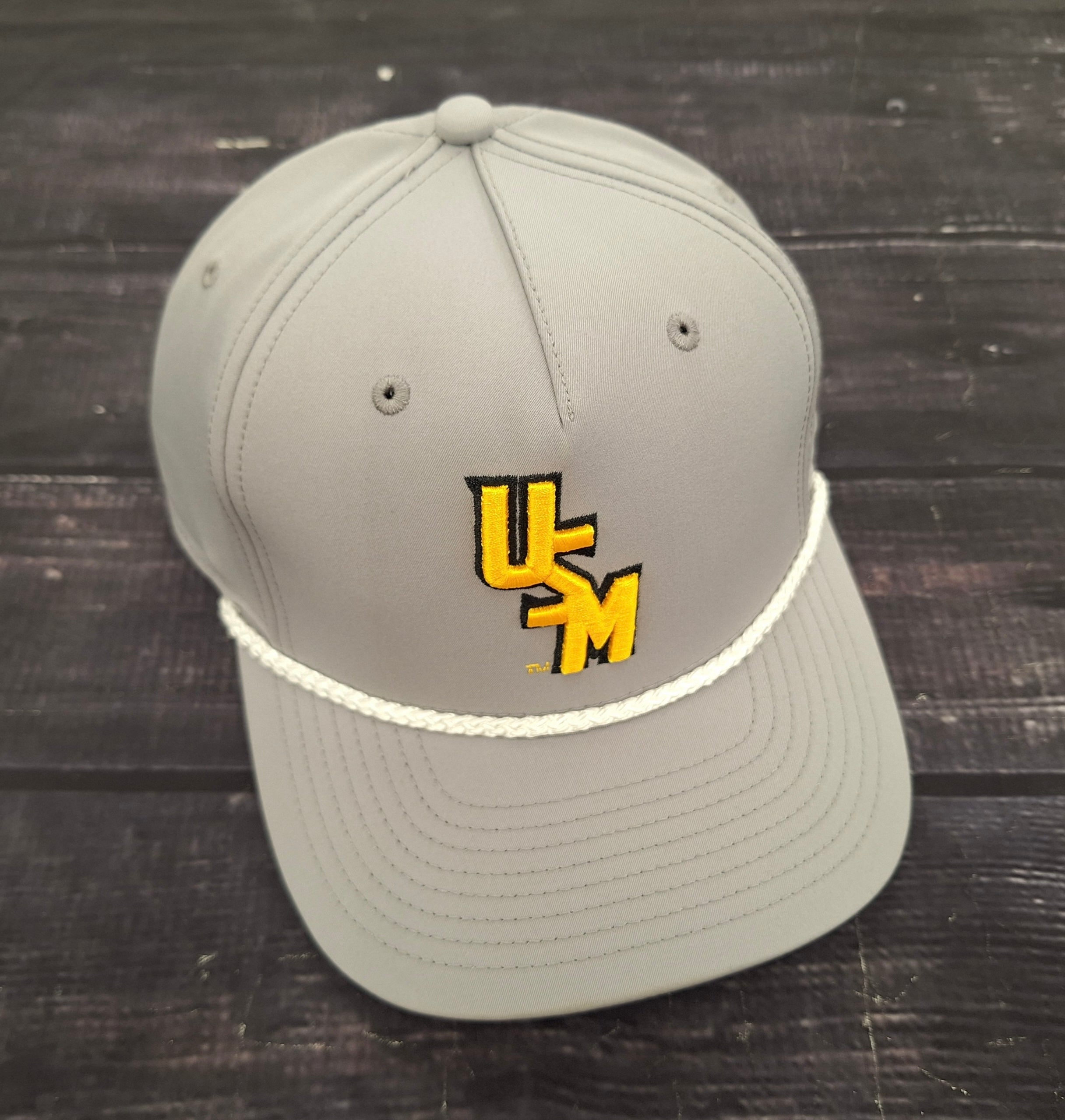 Uscape Apparel Cap Baseball Five Panel Classic Bill Rope with Stacked USM