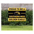 Proud To Be A Southern Miss Golden Eagle Lawn Sign with Eagle Head