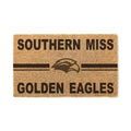 Outdoor Doormat with Eagle Head and Southern Miss Golden Eagles