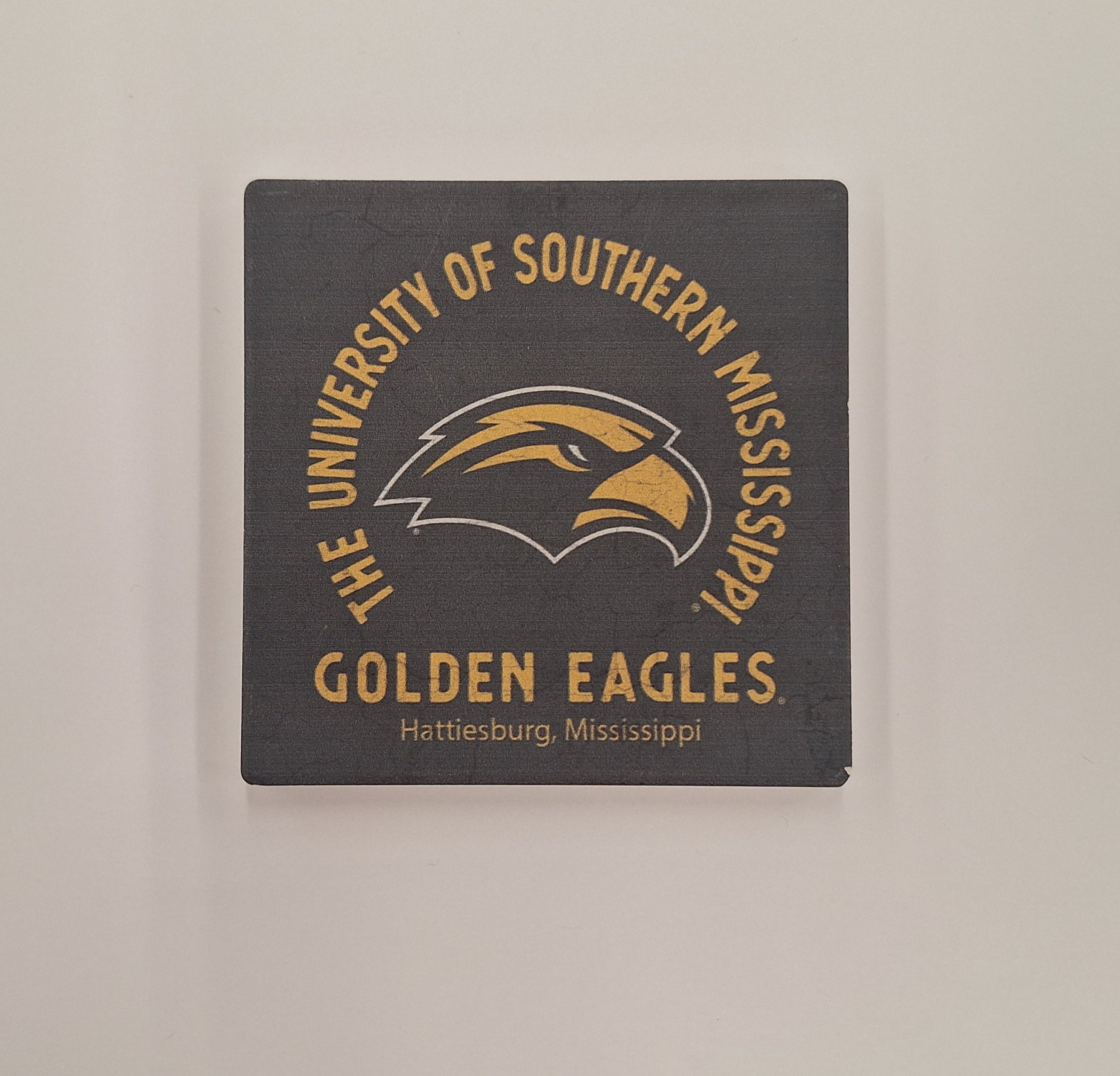 Home Coaster Sandstone University Of Southern Miss Eagle Head Golden Eagles Hburg Mississippi