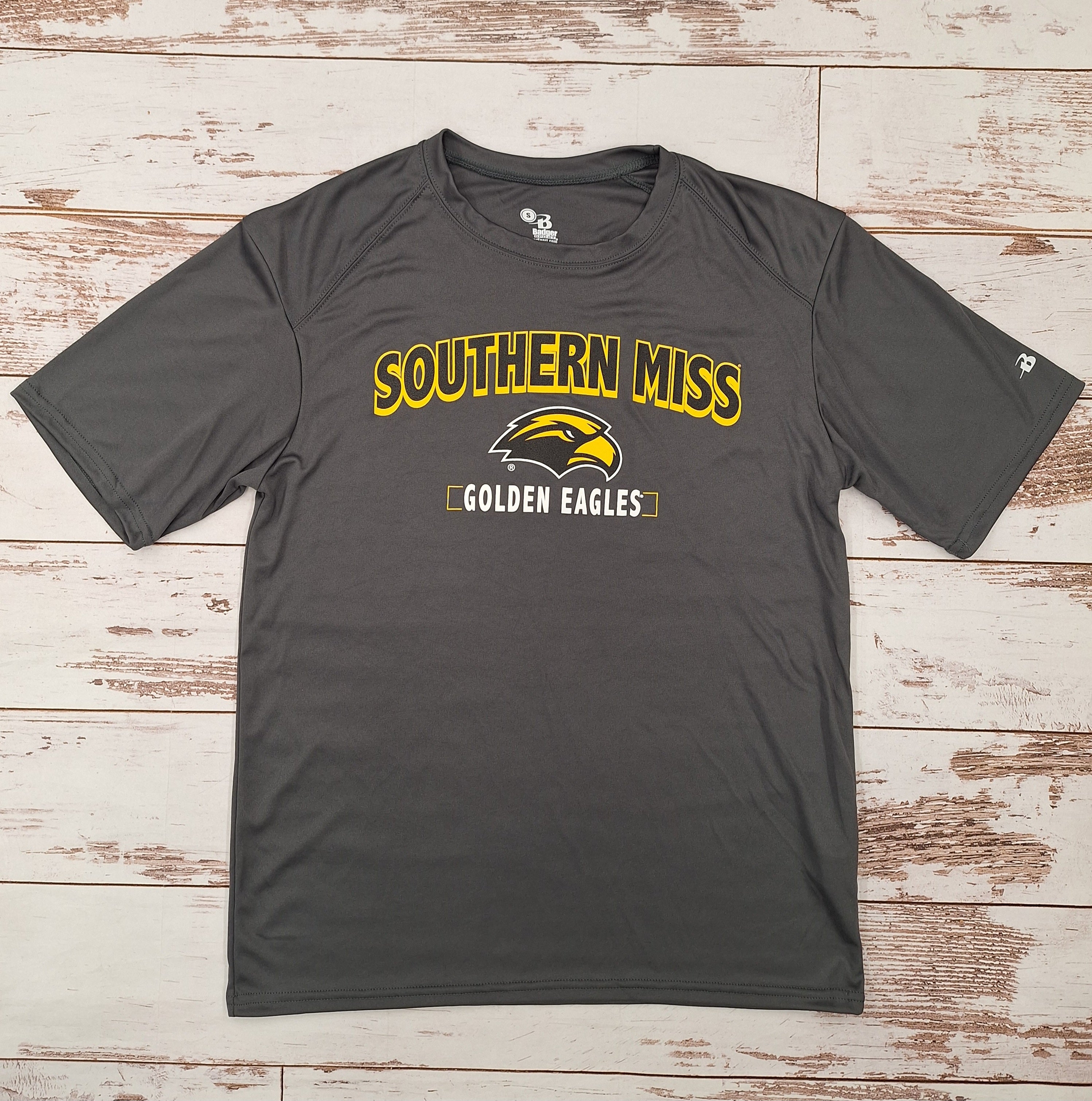 Badger Short Sleeve T-Shirt B-Core Brackets Southern Miss with Golden Eagles