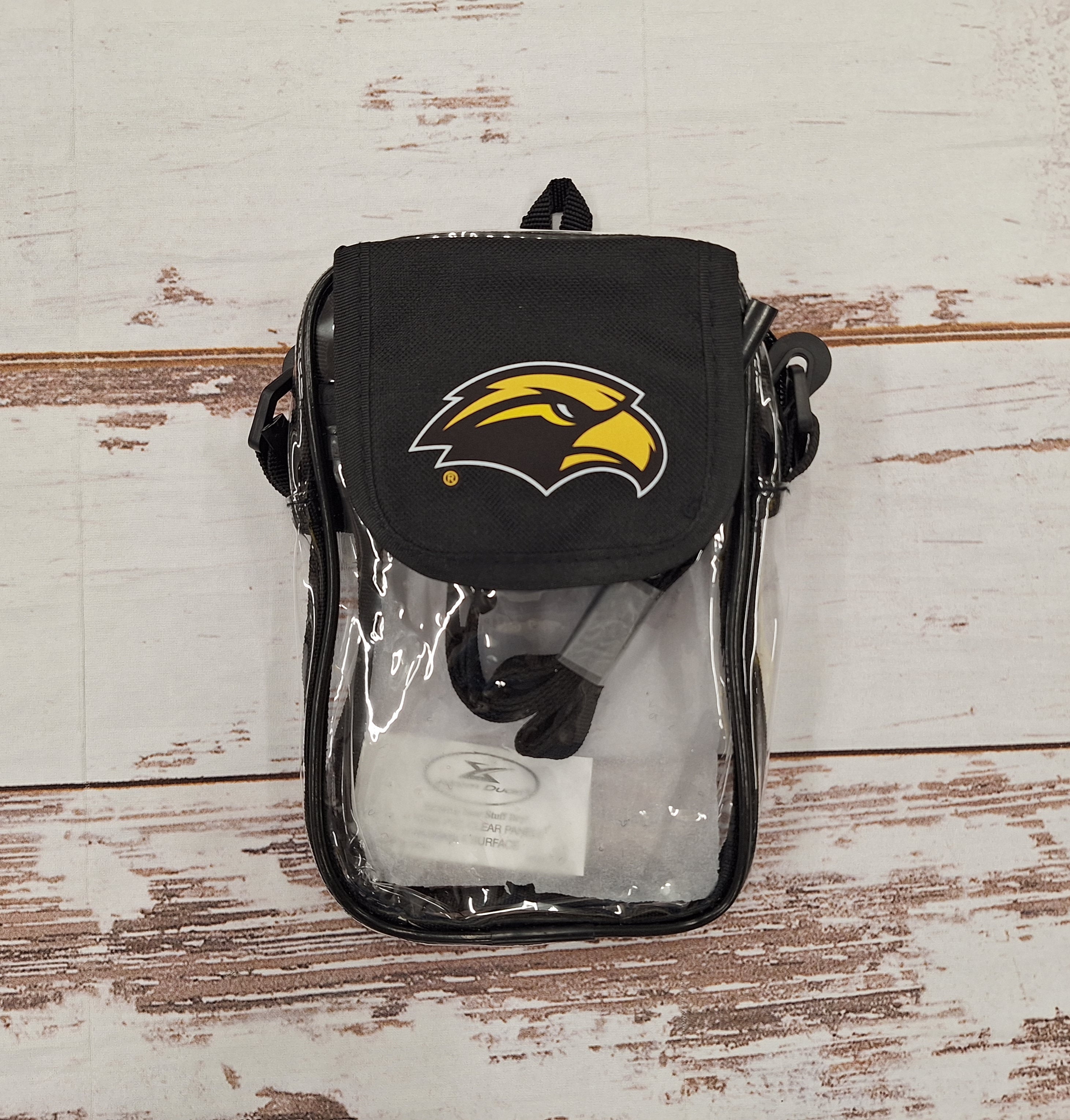 Clear Stadium Crossbody with Eagle Head