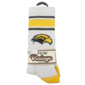 Men's Vintage Stripe Crew Pattern Sock with Eagle Head
