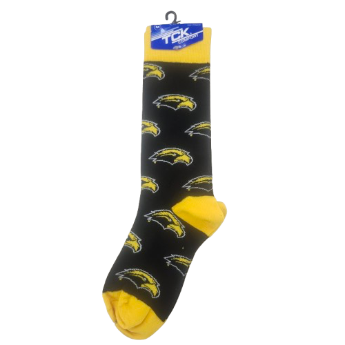 Men's Midcalf Sock with Eagle Head All Over