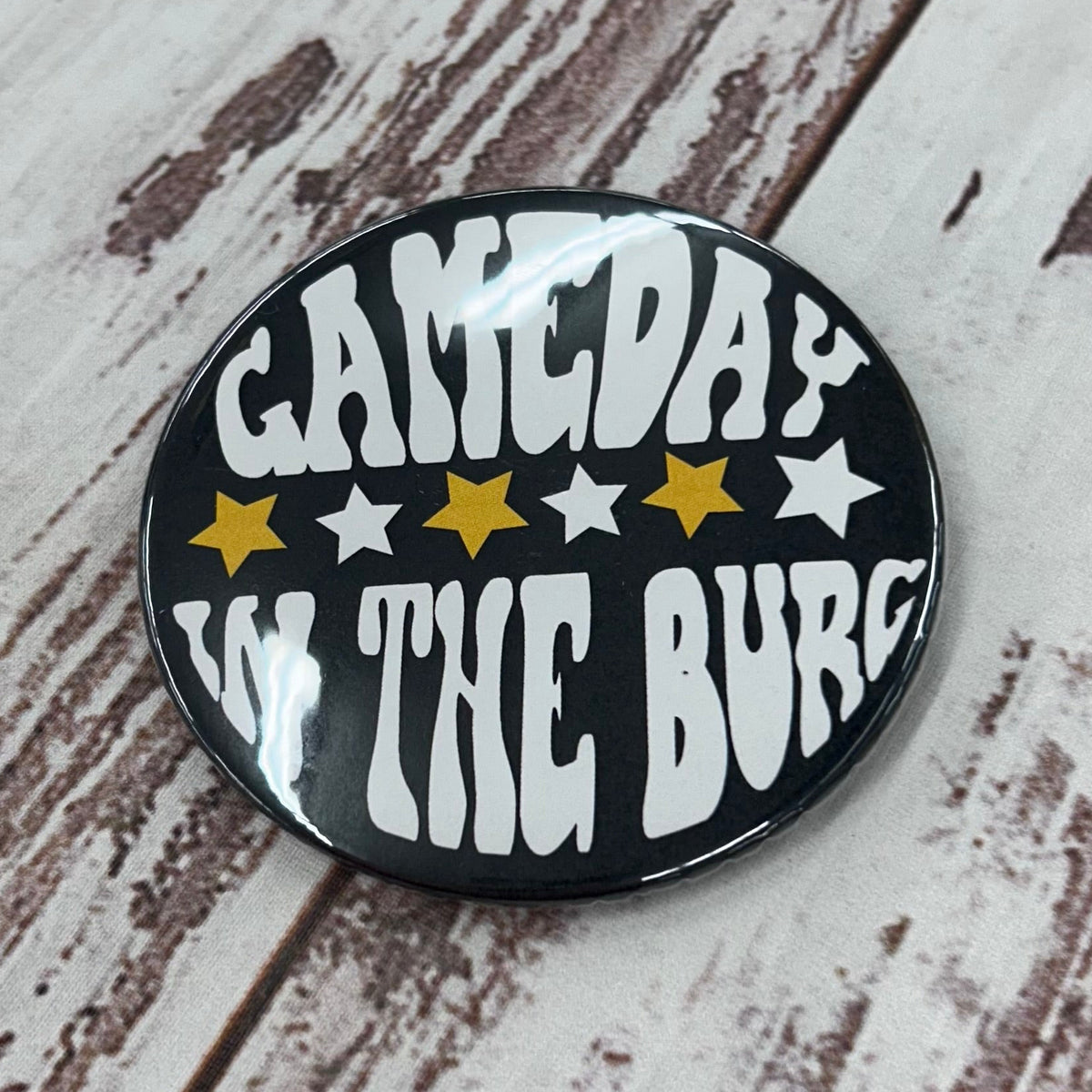 Gameday In The Burg Button with Stars