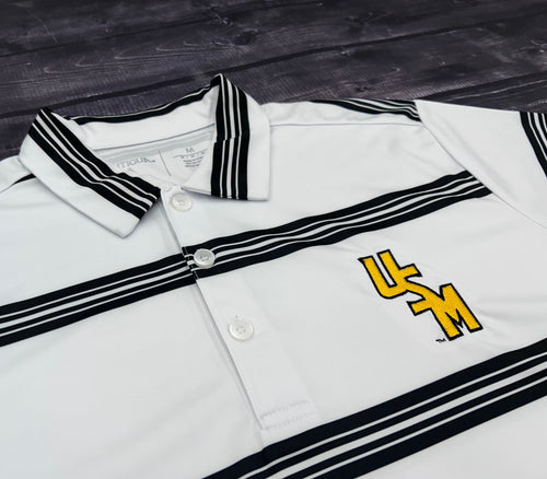 Antigua Men's Groove Polo with Stacked USM