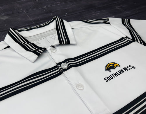 Antigua Men's Groove Polo with Eagle Head Southern Miss