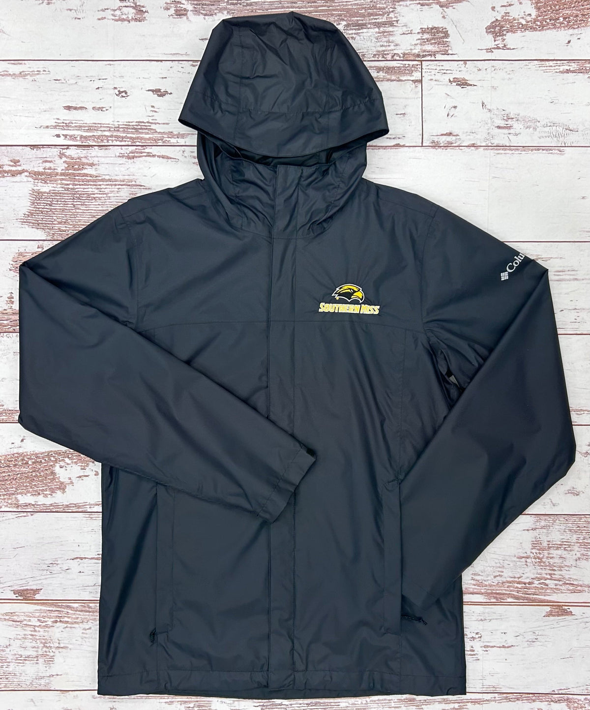 Columbia Men's Watertight Full Zip Hooded Jacket with Eagle Head Southern Miss