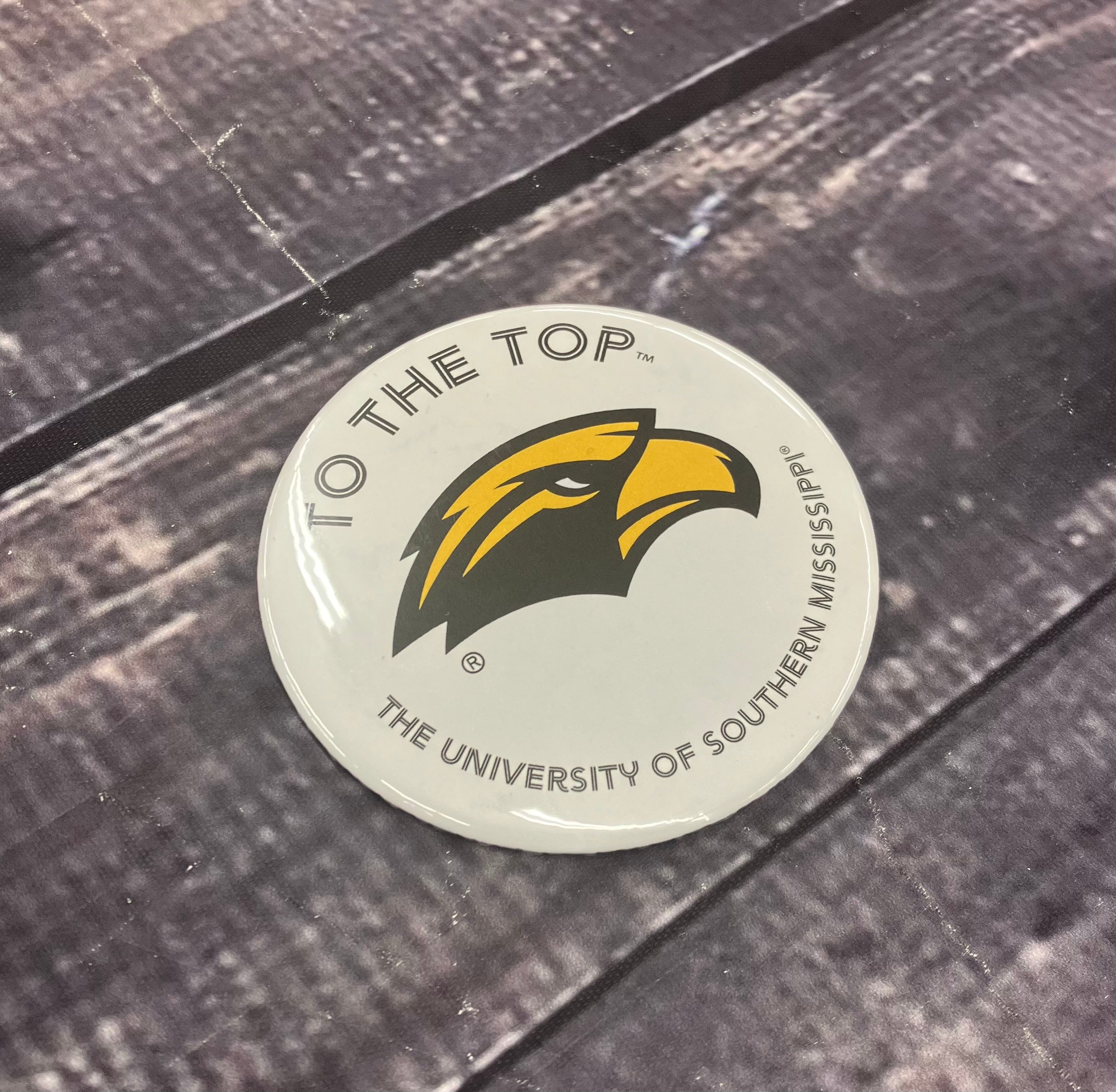 Button TTT Eagle Head with University Of Southern Miss
