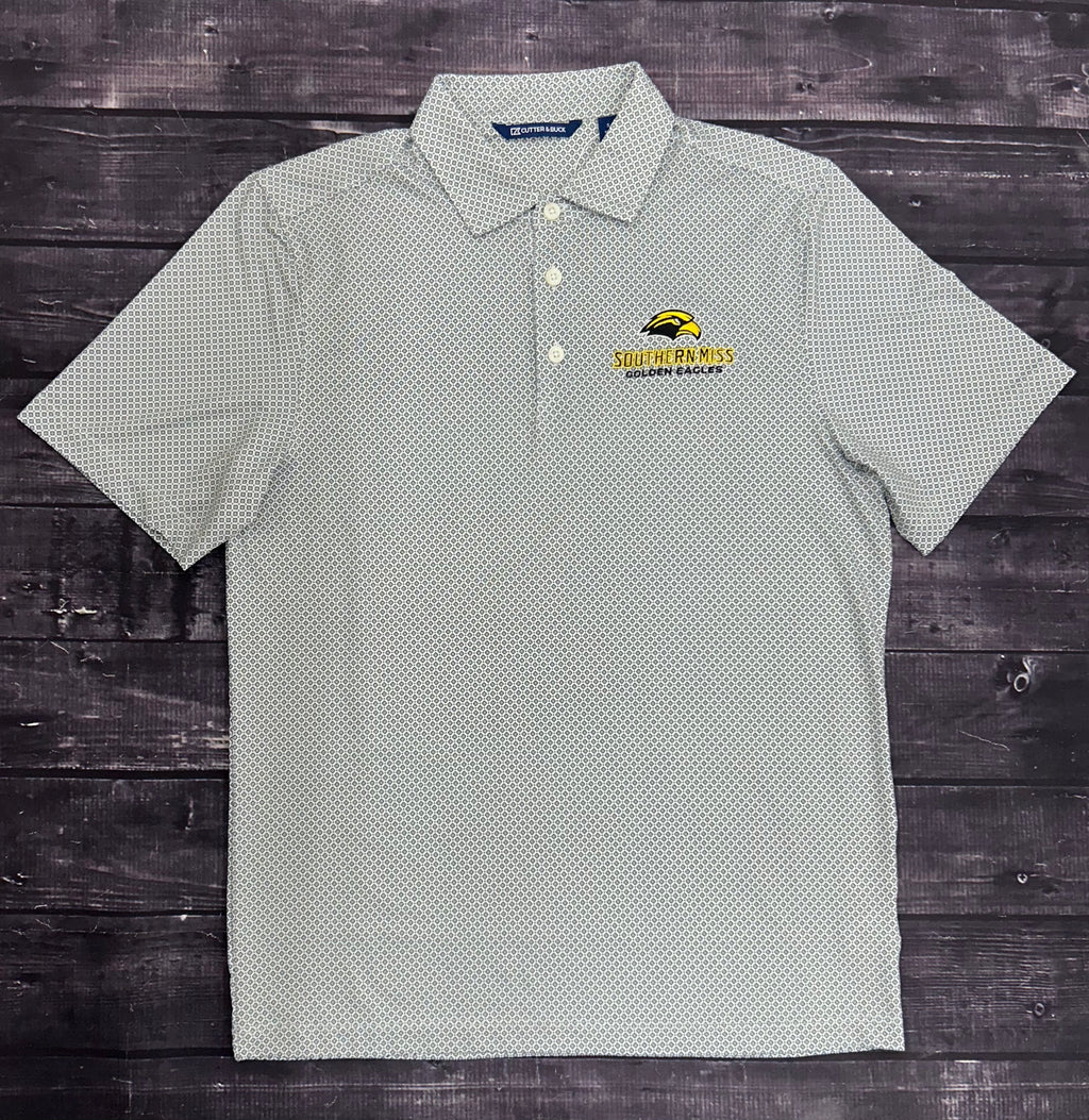 Cutter & Buck Men's Pike Eco Diamond Dot Polo with Workmark