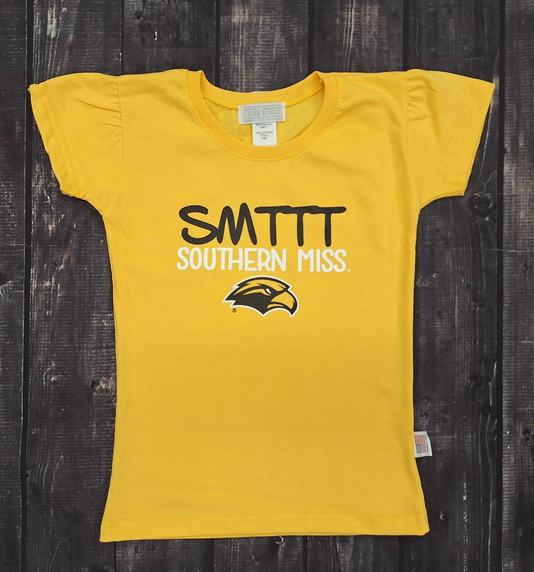 Youth Girls SMTTT Southern Miss Short Sleeve T-Shirt with Eagle Head