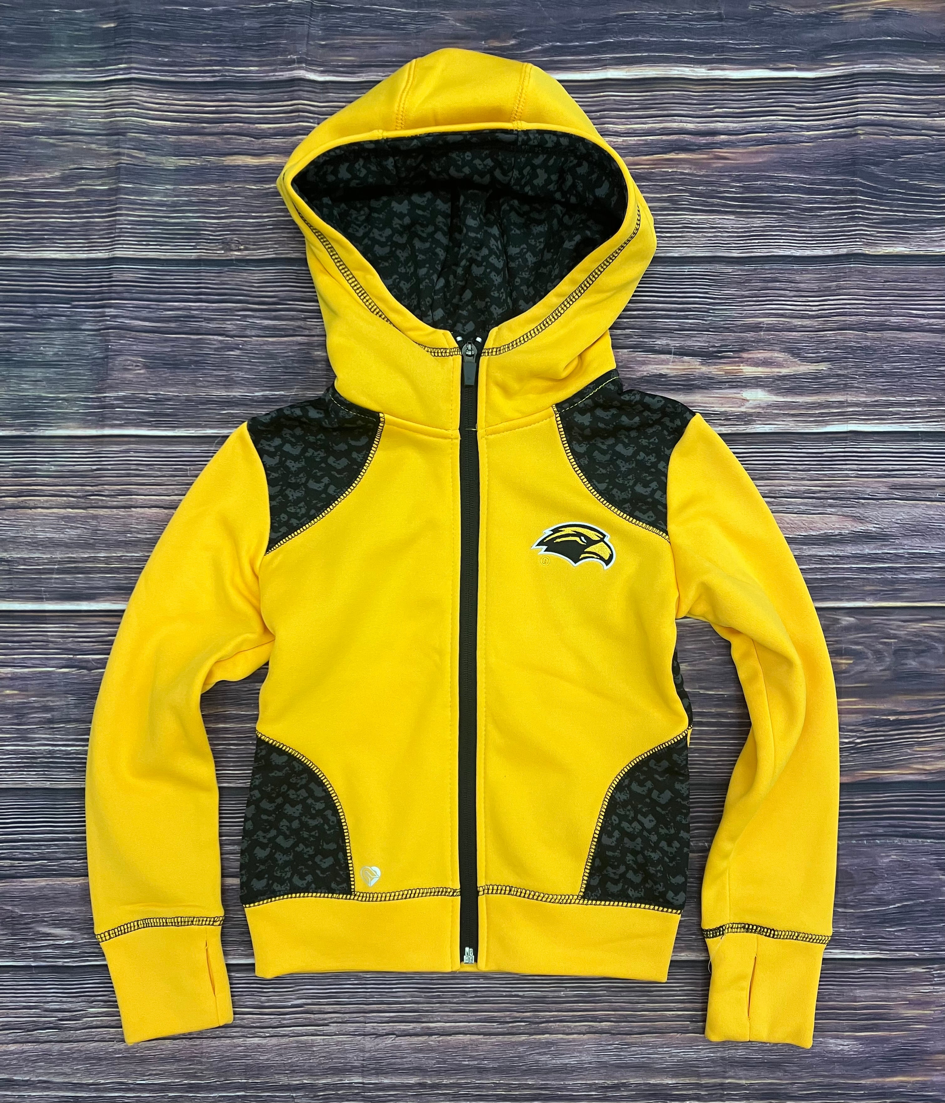 Youth Girls Hoodie Full Zip with Eagle Head