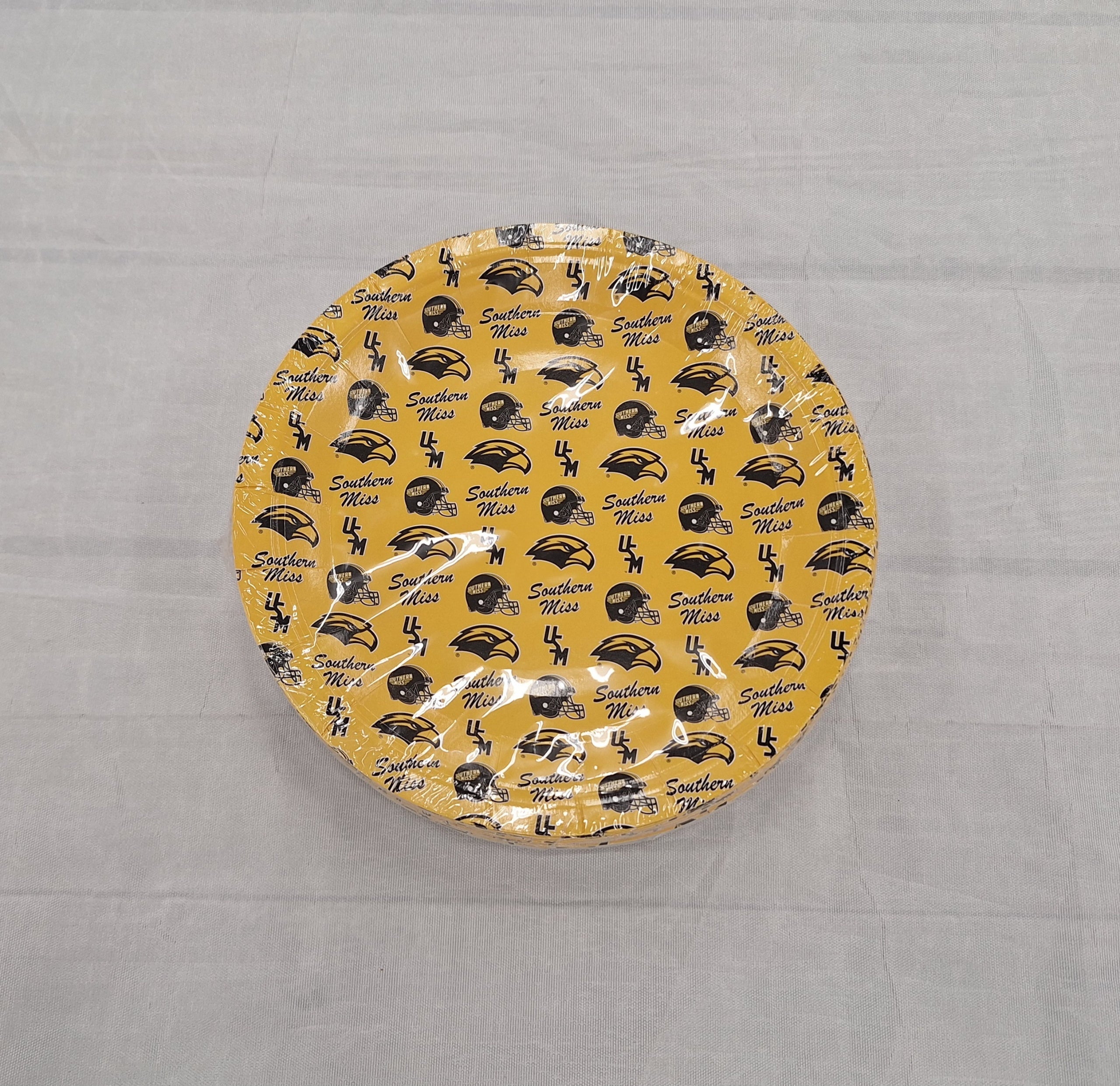Plates Paper 25 Pack Football with Multiple Logos
