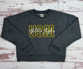 Vintage Fleece Cropped Sweatshirt with USM Golden Eagles