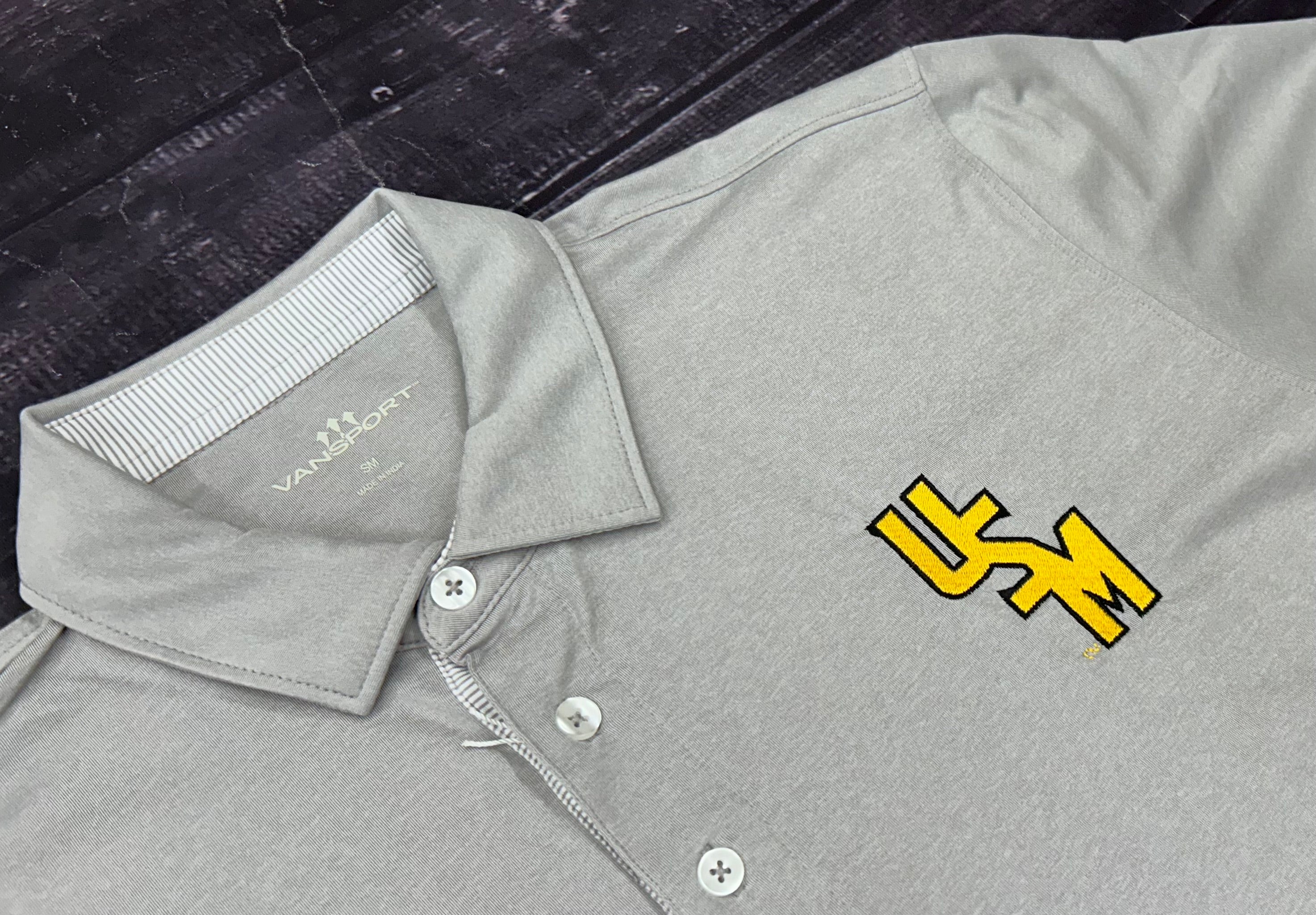 Vantage Men's Pro Signature Polo with Stacked USM