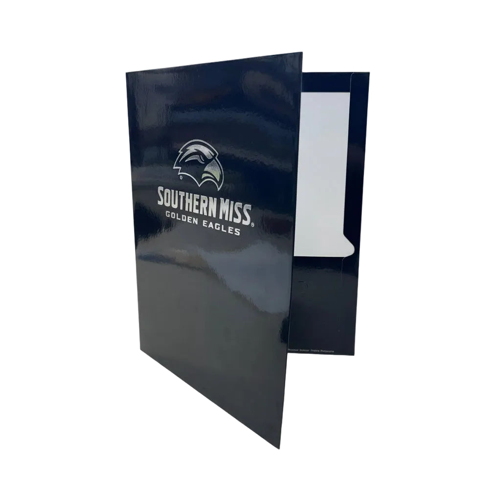 Double Pocket Folder with Silver Logo