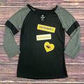 Youth 3/4 Sleeve All You Need T-Shirt with Golden Eagle Logos
