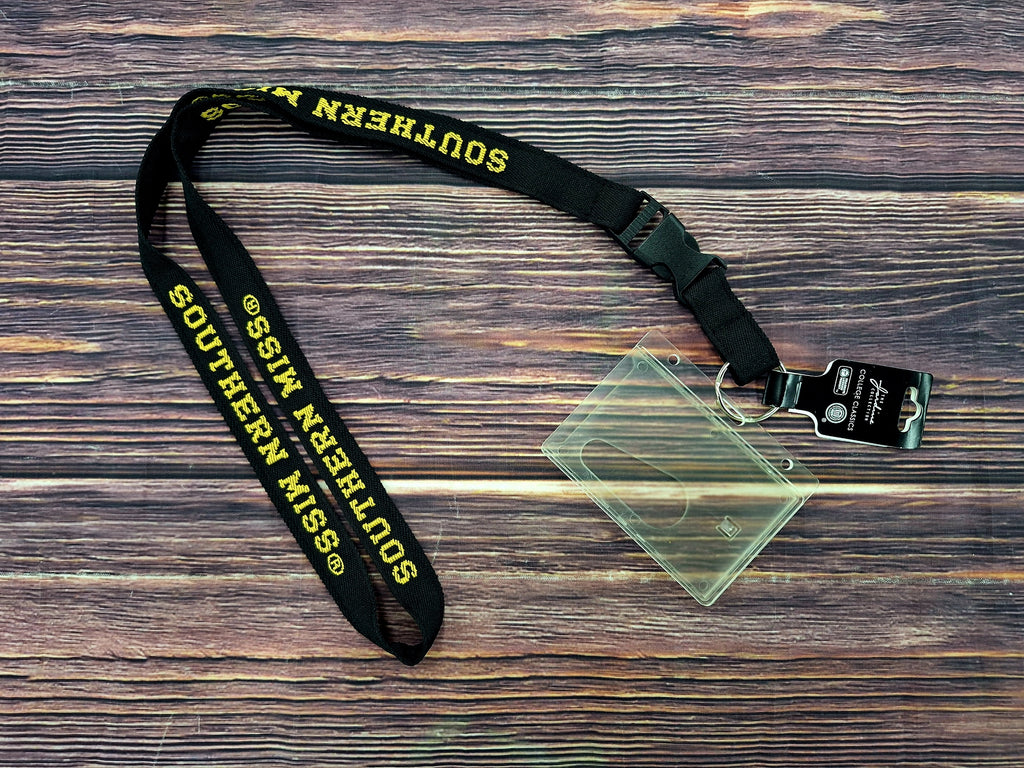 Woven Lanyard with Horizontal ID Holder