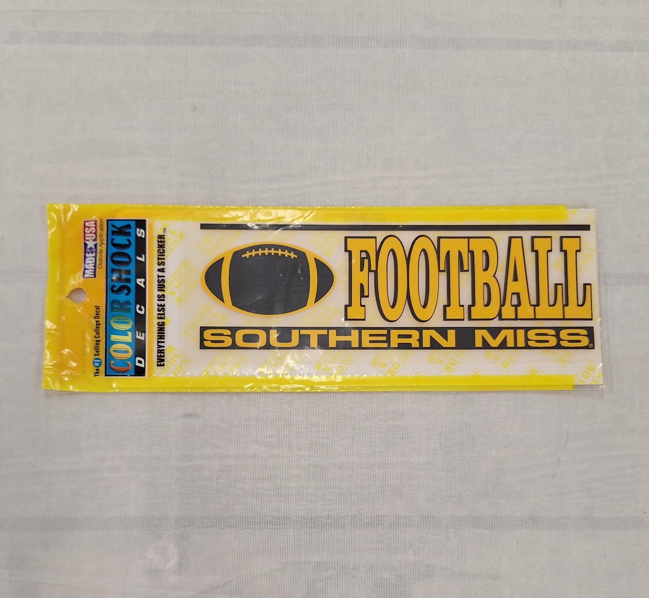 Auto Decal Football Southern Miss
