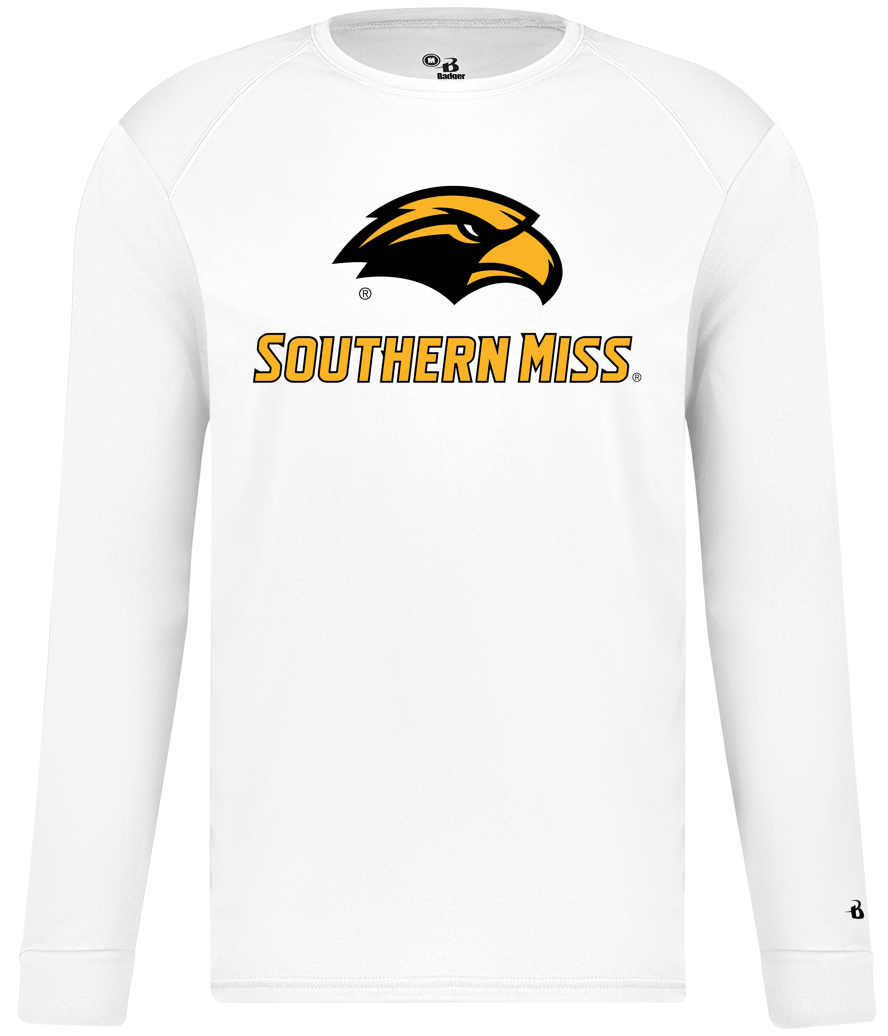 B-Core Long Sleeve T-Shirt with Eagle Head Southern Miss