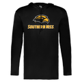 Badger B-Core Long Sleeve Hooded T-Shirt with Eagle Head Southern Miss