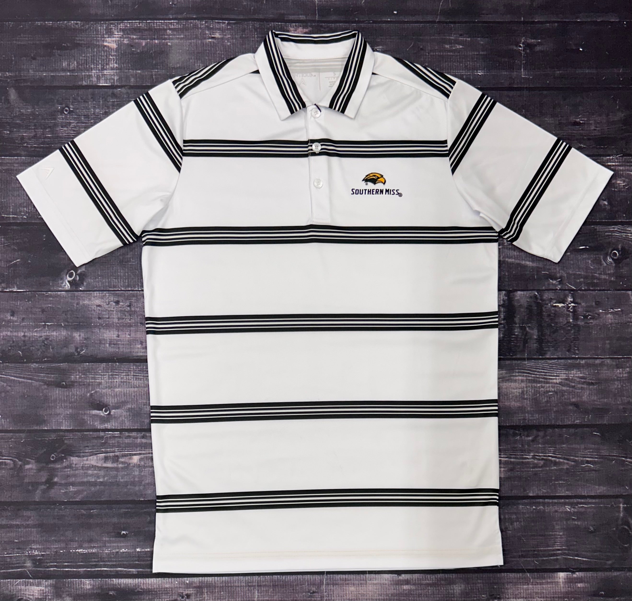 Antigua Men's Groove Polo with Eagle Head Southern Miss